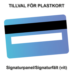 Tillval - Signaturpanel/fält (vit)